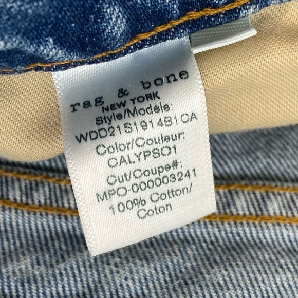 Rag & Bone Maya Calypso High Rise Shorty Jean Short Size 31 NEW - Picture 14 of 16